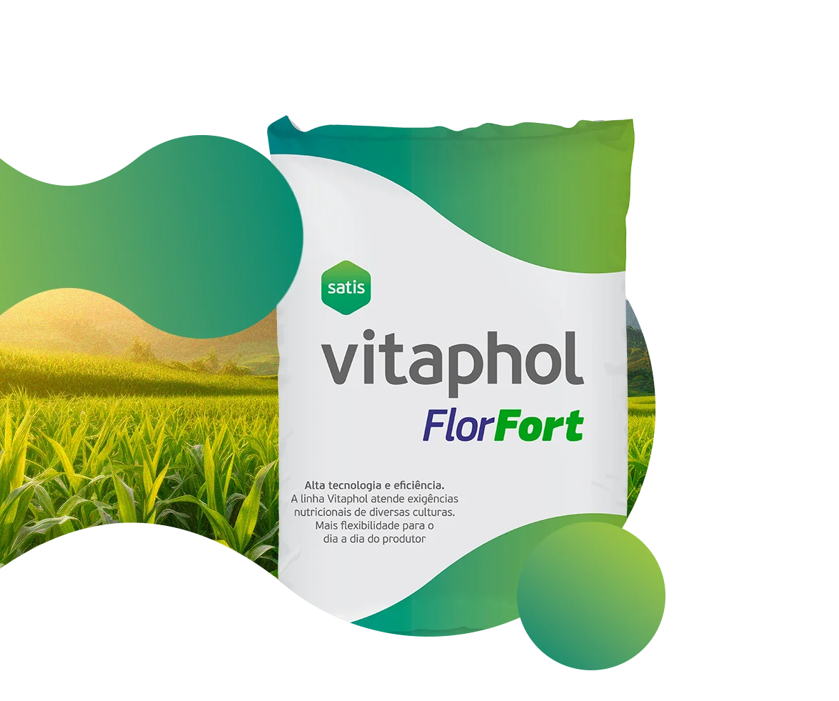 Vitaphol Florfort é um fertilizante engarrafado da Satis com foco na florada do café