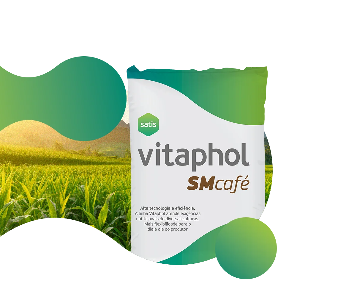Vitaphol SM Café em pacote de 2kg voltado para cultura do café
