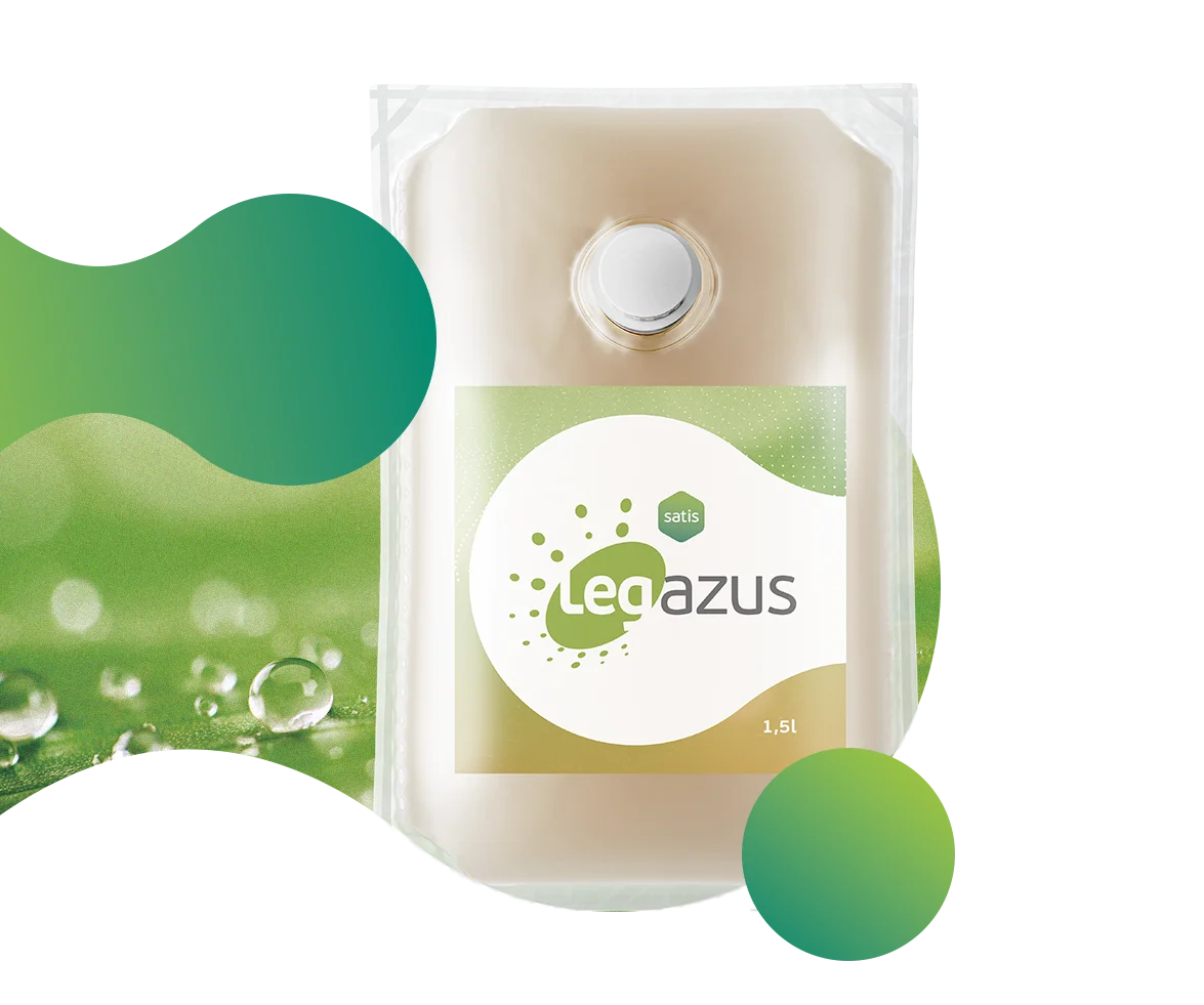 Legazus embalagem sachê plastificada com coinoculante com Azospirillum brasilense para Raízes Fortes na Soja
