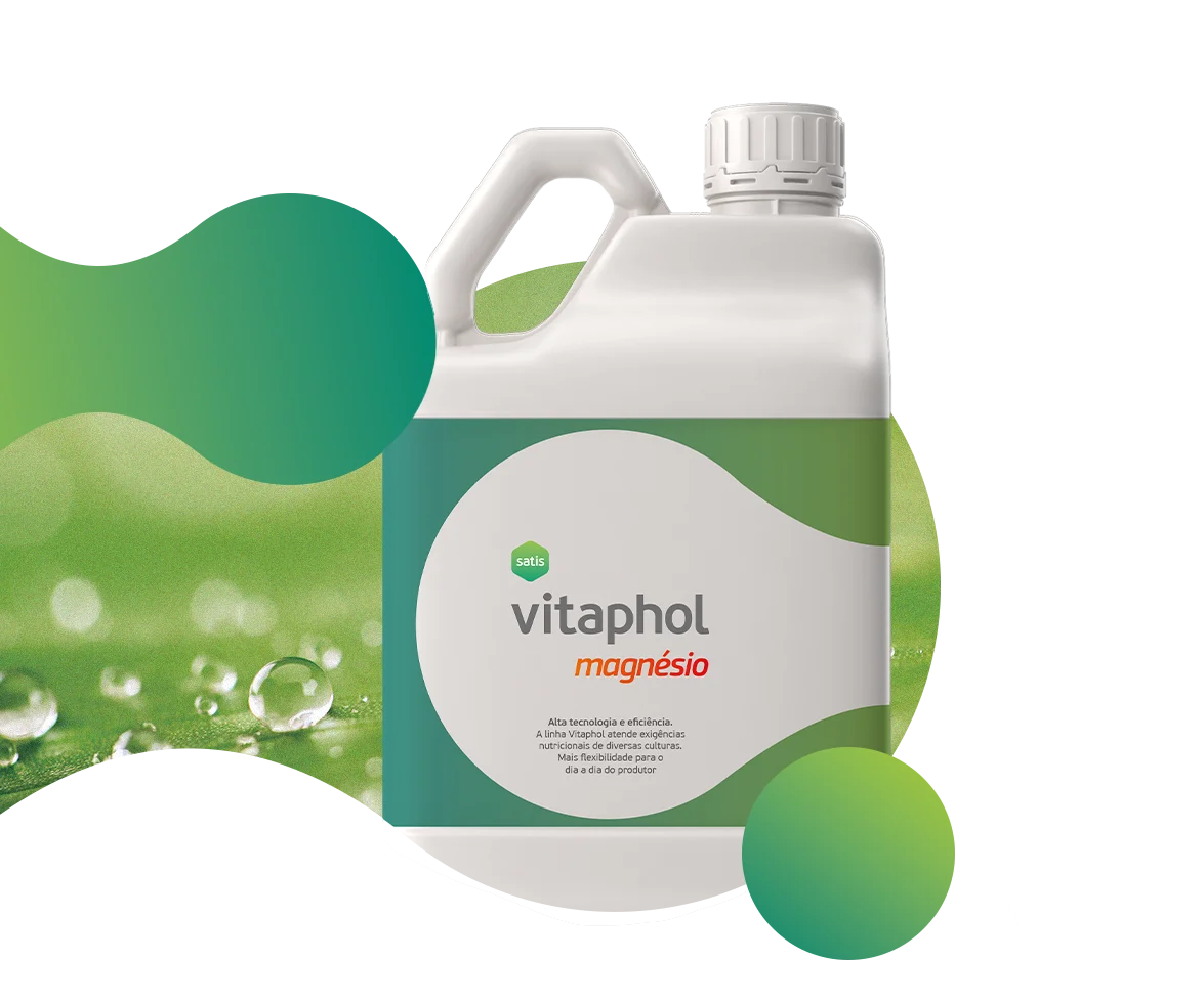 Vitaphol Magnésio em embalagem de galão com fórmula necessária para Clorofila e Metabolismo Energético